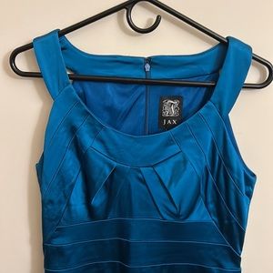 Jax Teal Cocktail Dress, Size 8